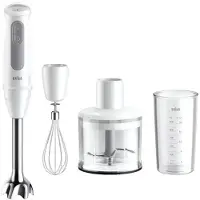 Braun MultiQuick 5 MQ 50236 M sauvasekoitin lisätarvikkeineen – 1000 W, valkoinen, käytetty-kunnostettu