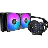 Cooler Master MasterLiquid Core Nex Digital, Nestejäähdytyspakkaus, 12 cm, 650 RPM, 1750 RPM, 122 m³/h, Musta (MLX-D24M-A18PA-RD)
