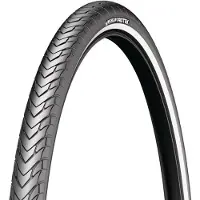 Michelin Protek Reflective Flank 700c X 28 Rigid Tyre Musta 700C x 28