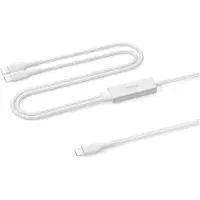 Belkin BoostCharge Pro 140W Dual USB-C kaapeli, 1,5m, valkoinen