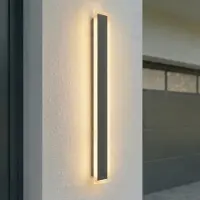 LUCANDE Led ulkoseinävalaisin Ilora , Musta, Ruostumaton teräs, Moderni