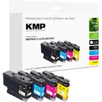 KMP – 1551,4005, High (L) Yield, Musta, Syaani, Magenta, Keltainen, 110 ml, 150 ml, 4 kpl, 6000 sivua