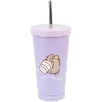Erik Editores Pusheen Teräs Moments-juomamuki Pillillä
