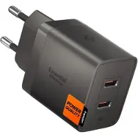 Spigen Essential 47W Wall Charger | 2x USB-C | Gunmetal