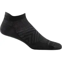 Darn Tough Men's Run No Show Tab Ultra-Lightweight Black Urheilusukat XL (46-49.5)