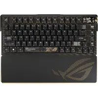 Asus ROG Azoth Extreme Edition 20, langaton mekaaninen pelinäppäimistö, 75%, ROG NX Snow, musta / kulta