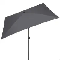 Aktive 62350 Uv30 Suorakaiteen Muotoinen Kallistuva Parvekevarjo 200x125 Cm