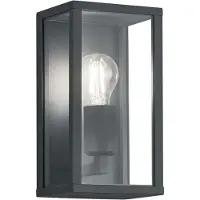 TRIO Garonne seinävalaisin IP44 E27 26cm antrasiitti