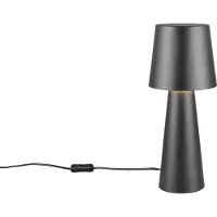 TRIO Lighting Pöytävalaisin Nubian, Musta, Olohuone/ruokailutila, Metalli, Moderni