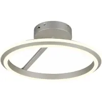 TRIO Amador LED kattovalaisin ø45cm harjattu teräs 2300+3000+4000K
