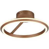 TRIO Amador LED kattovalaisin ø45cm kahvi 2300+3000+4000K