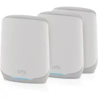 Netgear Orbi RBK763S -mesh WiFi -järjestelmä, Wi-Fi 6, AX5400, Tri-band, 3 kpl, valkoinen
