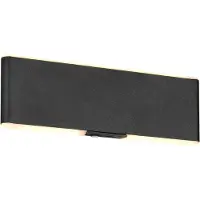 TRIO Lighting Led seinävalaisin Conchita, himmennettävä, Musta, Olohuone/ruokailutila, Metalli, Moderni
