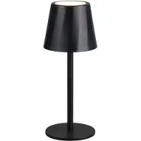 TRIO Diaz LED ulkopöytävalaisin 2700-6500K 1,6W 21cm IP44 musta ladattava