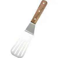 Dorre Slotted Spatula Stainless Steel Rubber Wood 28 Cm - Brown - 7X 28X 7