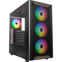 Montech XR Wood -miditornikotelo ikkunalla ja RGB-valaistuksella, valkoinen