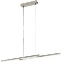 Eglo ZILLERIO-Z long table pendant brushed steel