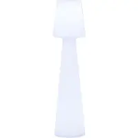 Newgarden Lola LED-lattiavalaisin, ladattava akku, korkeus 110 cm Lola, himmennettävä, Valkoinen/opaali, Synteettinen materiaali, Moderni