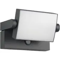 TRIO Lighting Ulkoseinävalaisin liiketunnistimella KANSAS, Musta, Alumiini, Moderni