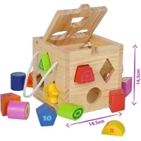 Eichhorn Shape Sorting Cube, 1 vuosi/vuosia, Monivärinen