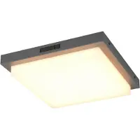 TRIO Lighting LED-ulkoseinävalaisin Bermejo, kulmikas, anturi, CCT, antrasiitti Bermejo, Musta, Metalli