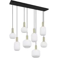 TRIO Lighting Riippuvalaisin lasi Diva, himmennettävä, Valkoinen/opaali, Olohuone/ruokailutila, Metalli