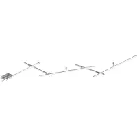 TRIO Indira LED kattovalaisin 245cm 3x6W 2x3,5W 4000K harjattu teräs