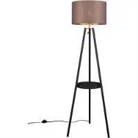 TRIO Colette lattiavalaisin tasolla E27 152cm mattamusta