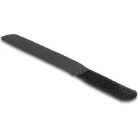 DeLOCK 19110, Koukullinen ja lenkillinen nippuside, Nailon, Musta, -30 - 100 °C, 180 mm, 20 mm