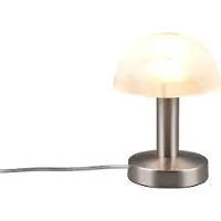 TRIO Fynn II pöytävalaisin 21cm E14 harjattu teräs