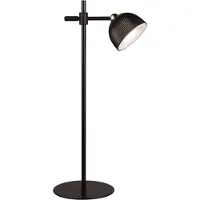 TRIO Leuchten Led pöytävalaisin Maxima, himmennettävä, Musta, Olohuone/ruokailutila, Synteettinen materiaali, Moderni, lukulamppu