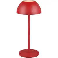 Reality Leuchten Ricardo ladattava LED-pöytävalaisin, punainen, korkeus 30 cm, muovia Ricardo, himmennettävä, Punainen, Synteettinen materiaali, Moderni