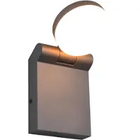 TRIO Lighting Led ulkoseinävalaisin Adour, Alumiini/harmaa/sinkki, Alumiini, Moderni