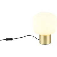TRIO Lighting Pöytävalaisin Diva, Valkoinen/opaali, Olohuone/ruokailutila, Lasi