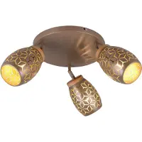 TRIO Bidar spottivalaisin 3xE14 58cm kahvinruskea