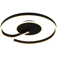 TRIO Calle LED kattovalaisin ø50cm mattamusta 2300+3000+4000K