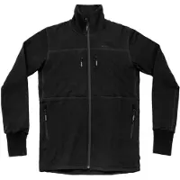 Devold Men's Egga Grid Merino Jacket Caviar Pitkähihaiset urheilupaidat XXL