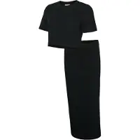 Mamalicious Mlkerrie Top & Skirt Jrs Set Noos - Black - XS