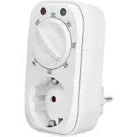Logilink ET0012, Päivittäinen ajastin, Valkoinen, Rotaatio, IP20, 230 V, 50 Hz