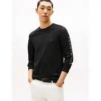 Tommy Hilfiger Tommy Logo Long Sleeve Tee - Black - M