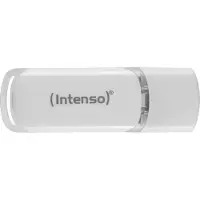 Intenso Flash Line, 32 GB, USB Type-C, 3.2 Gen 1 (3.1 Gen 1), 70 MB/s, Suojus, Valkoinen (3538480)