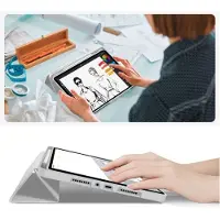 Tech-Protect Xiaomi Redmi Pad 2 Pro SmartCase Pen Tri-Fold Folio kotelo - Harmaa