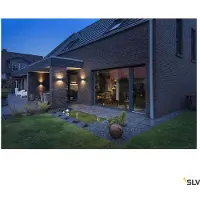 SLV Led ulkoseinävalaisin Sitra, Ruskea/ruoste, Alumiini, Moderni