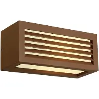SLV Ulkoseinävalaisin BOX, Ruskea/ruoste, Alumiini, Moderni