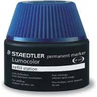 Staedtler Refill ink 4 pcs Lumocolor permanent Blue