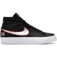 Nike Zoom Blazer Mid Pro Gt Skeittikengät black / mtlc sil / un red / wht Koko 7.5
