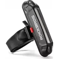 RockBros A54BK Rear Bike Light + Micro USB - USB-A Cable - Black