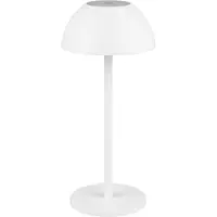 Reality Leuchten Ricardo ladattava LED-pöytävalaisin, valkoinen, korkeus 30 cm, muovia Ricardo, himmennettävä, Valkoinen/opaali, Synteettinen materiaali, Moderni