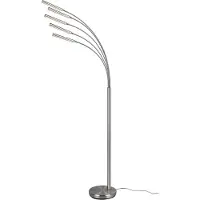 TRIO Reed LED lattiavalaisin 195cm 5x3,5W 3000K harjattu teräs
