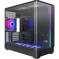 Montech KING 15 PRO -micro-ATX-kotelo ikkunalla, RGB-valaistuksella, musta